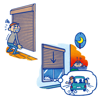 防犯モーターロック