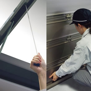 トロリー解放錠(オプション) 