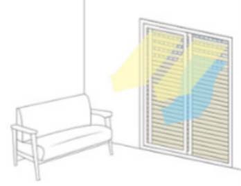 シャッター全閉スリット半開