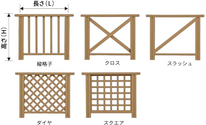 フェンスバリエーション